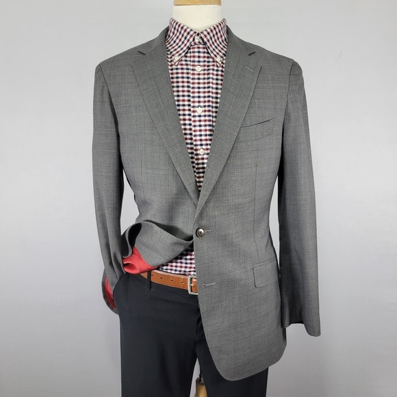 Suitsupply Other - Suitsupply SIENNA Vitale Barberis Men's Sport Coat Blazer Two Button Gray 42L